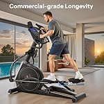 Niceday Elliptical Exercise Machines, Elliptical Machines for Home Use, Elliptical Training Machines with 20IN Stride and 32-Level Resistance, Magnetic Elliptical Machine with 20-Level Power Incline - Image 2