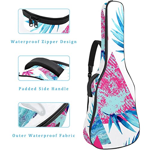 Étui de protection rembourré pour guitare classique acoustique Motif feuilles bleues, Multicolore 04, 42.9×16.9×4.7 in… - Les Beatles, Paul McCartney, John Lennon, RIngo Starr, George Harrison Étui de protection rembourré pour guitare classique acoustique Motif feuilles bleues, Multicolore 04, 42.9x16.9x4.7 in… – Image 5