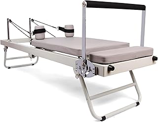 Pilates Reformer For Household Exercise Yoga Equipment, Multifunctional Folding Yoga Bed Pilates Bed Fitness Equipment, Adjustable Intensity for Commercial And Home Gym Training Equipment
