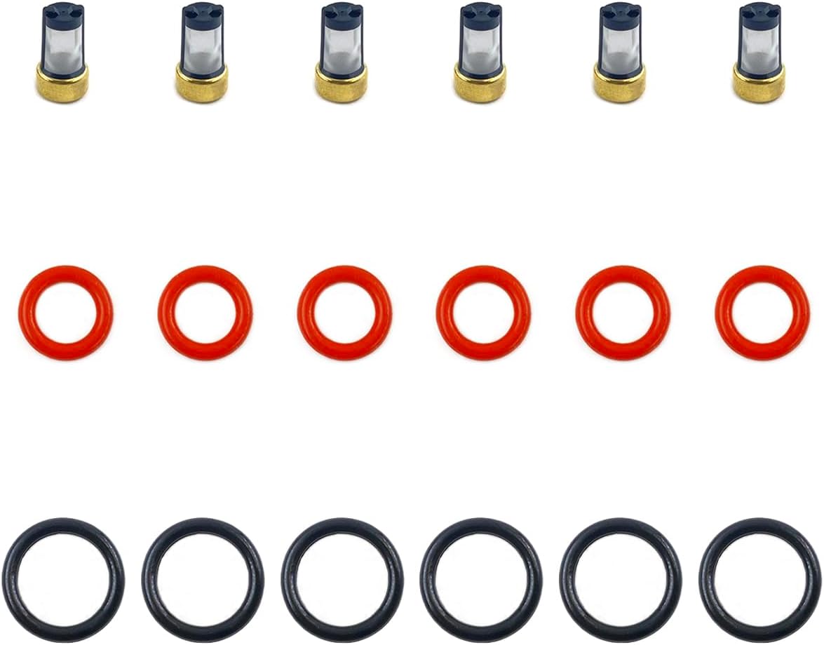 6X Fuel Injectors Rebuild Repair KIT 23250-31070 23209-31070 Compatible with Lexus IS350 GS450h GS350 IS 2006-2017 FJ786 842-12325