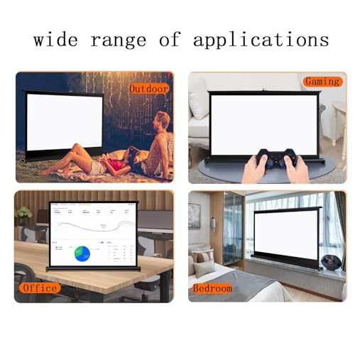 Pantalla de Proyector Portátil para Mesa 30 pulgadas 16:9 miniatura 5