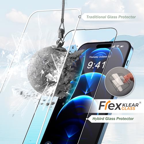 Verre hybride iPhone 15 Pro Max Flexklearglass incassable 9H