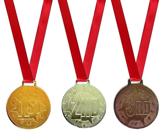 Kesora® - 1st, 2nd, 3rd Medals for School Sports Competition | Medals for All Sports | (Pack of Gold, Silver,Bronze Medal)-image-20