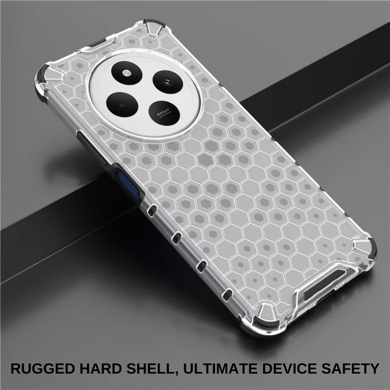 Image of Hard PC Back Case Cover for Mi Redmi A4 /Poco C75 Anti Slip Ultra Thin Shockproof Reinforced Corners (Polycarbonate|Clear)