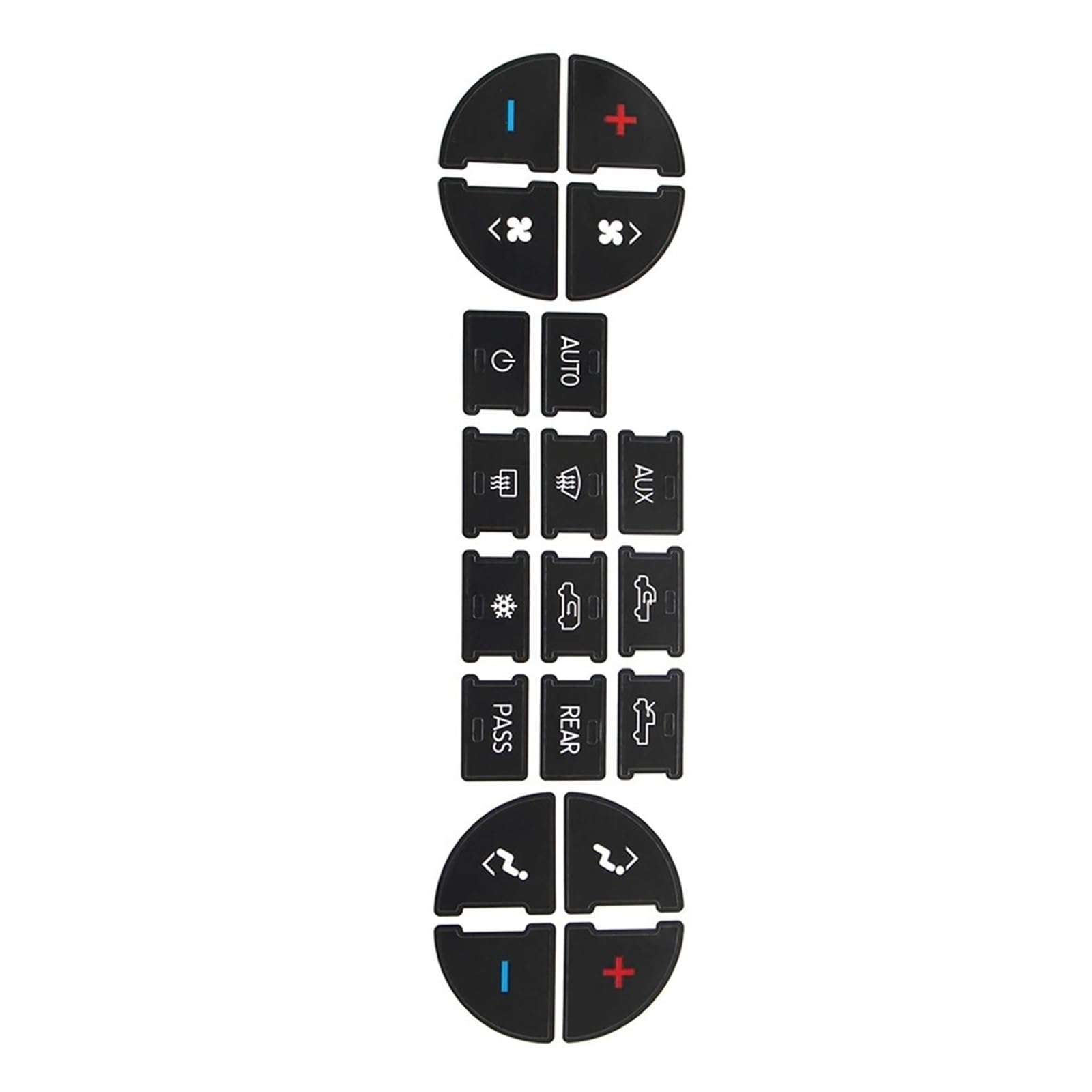 Interior Button Stickers Compatible with GMC for Yukon for Denali for Acadia Car AC Dash Button Decal Stickers Replacement Parts