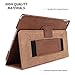 Snugg iPad 9.7 (2018/2017) & iPad Air Case, Dusty Cedar Red Leather Smart Case Cover Apple iPad Air and New iPad 2017 9.7