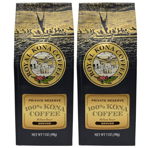 ROYAL KONA COFFEE Ground - 100% Hawaiian Kona Coffee,