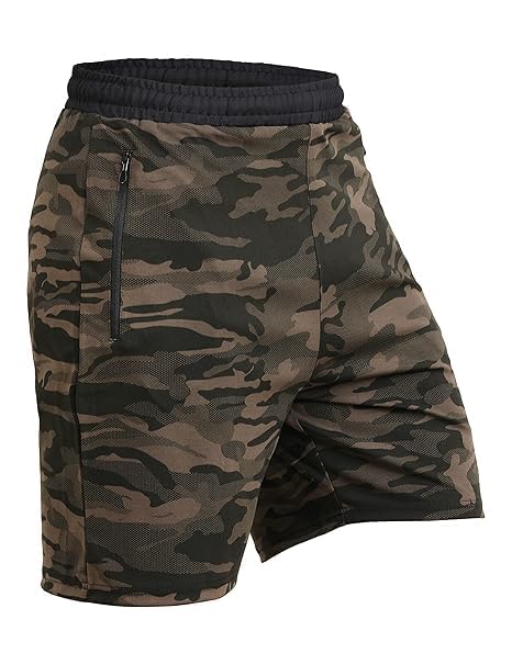 Image of Unbeatable Men Camouflage Gym Shorts Workout Running Pants Sports Half Pant Summer Camo