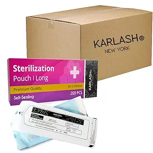 Karlash Self Seal Sterilization Pouch For Sterilizing Salon Supplies 200pc/pk (LONG 3.5
