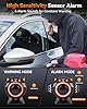 120dB Car Vibration Sound and Light Alarm, Car Alarm System with Motion Sensor, Wireless Remote Anti Theft Vehicle Device with Red Light for Car, RV, SUV, Truck #3