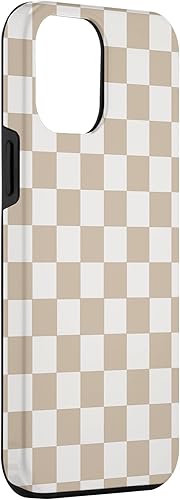 Miniatura 3 de Funda Classic Checker Pattern a cuadros vainilla y crema para iPhone 12 Pro Max