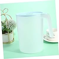 Vista 3 de Mikinona Jarra de agua de plástico Jarra de bebida Lidspot Apertura grande para fácil recarga azul