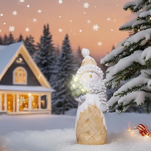 Newman-House-Studio-Snowman-Christmas-Decorations-Christmas-Tree-Lighted-Snowman-Figurines-Ornaments-with-LED-Lights-Merry-Resin-Holiday-Light-Up-Snowman-Indoor-Decor-35-225-85-in Newman House Studio Snowman Christmas Decorations Christmas Tree Lighted Snowman Figurines Ornaments with LED Lights Merry Resin Holiday Light Up Snowman Indoor Decor 35 225 85 in