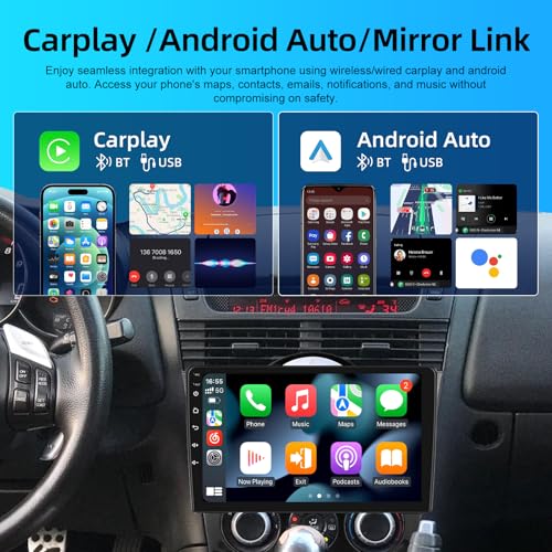 Radio Android 9 pulg. para Mazda RX-8 2003-2008 miniatura 4