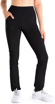 Yogipace Petite/Regular/Tall Womens Slim Fit Fleece Lined Thermal Pants Winter Snow Pants with 5 Pockets