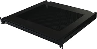 Penn Elcom EX-6301B 19" Rack Mountable Vented Laptop/Tablet Drawer with Foam Wrist-Pad Support, Key Lock and Rear Cable Access