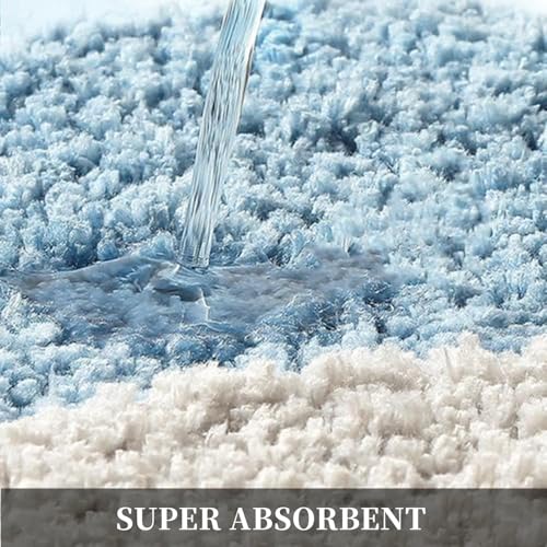 Trlyane Non-Slip Bathroom Rug 50x80cm, 3D Flower Bath Mat, Microfiber Bathroom Carpet, Super Absorbent, Soft Shower Mat - Image 4