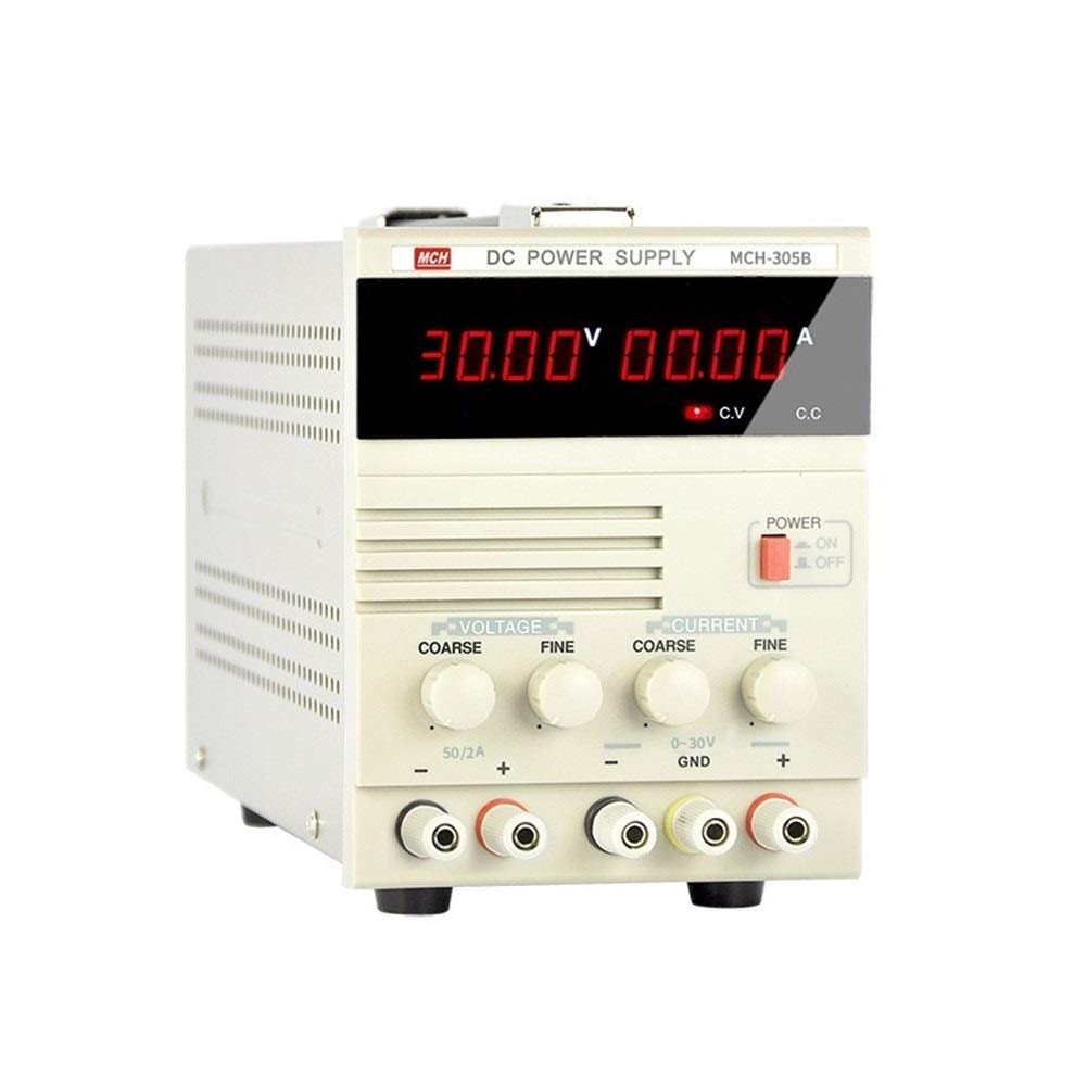 Zasilacz warsztatowy, Czterocyfrowy wyświetlacz liniowy transformator mocy MCH-305B 30 V 5A Regulowany zasilacz DC(220V)