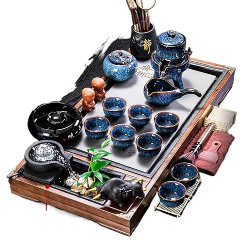 Juego de té para la sala de estar con tetera eléctrica y quemador automático