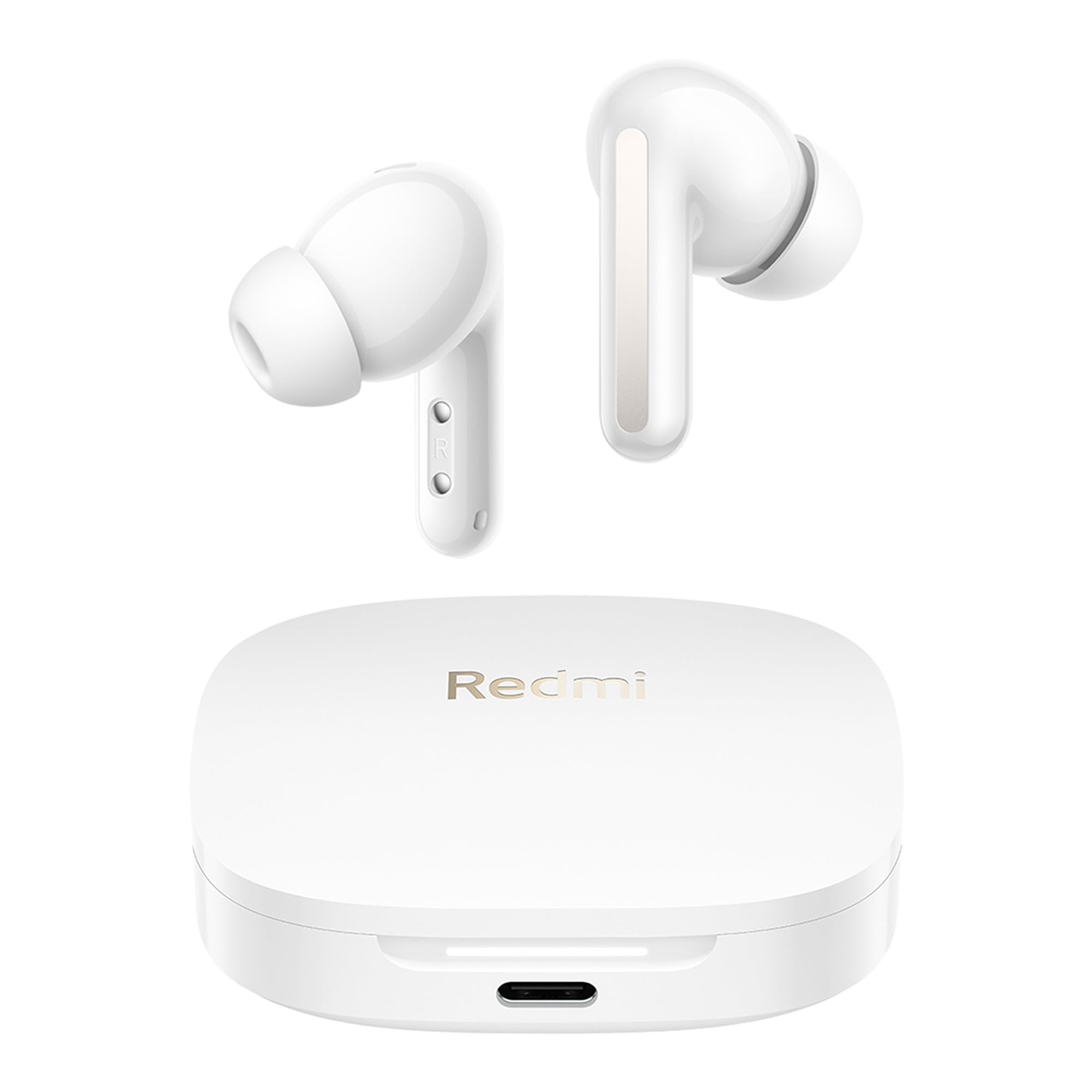 XIAOMI Redmi Buds 6:Wireless Bluetooth Headphone in-ear, Dual Drivers,Immersive Sound,49dB Active Noise Cancelling, Up to 10h+42h Battery Life, IP54, Cloud White