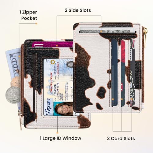 Image of Sodsay Card Case Slim Front Pocket Wallet for Women Credit Card Holder with Keychain | Slim, Credit Card Holder, Front Pocket, with Keychain
