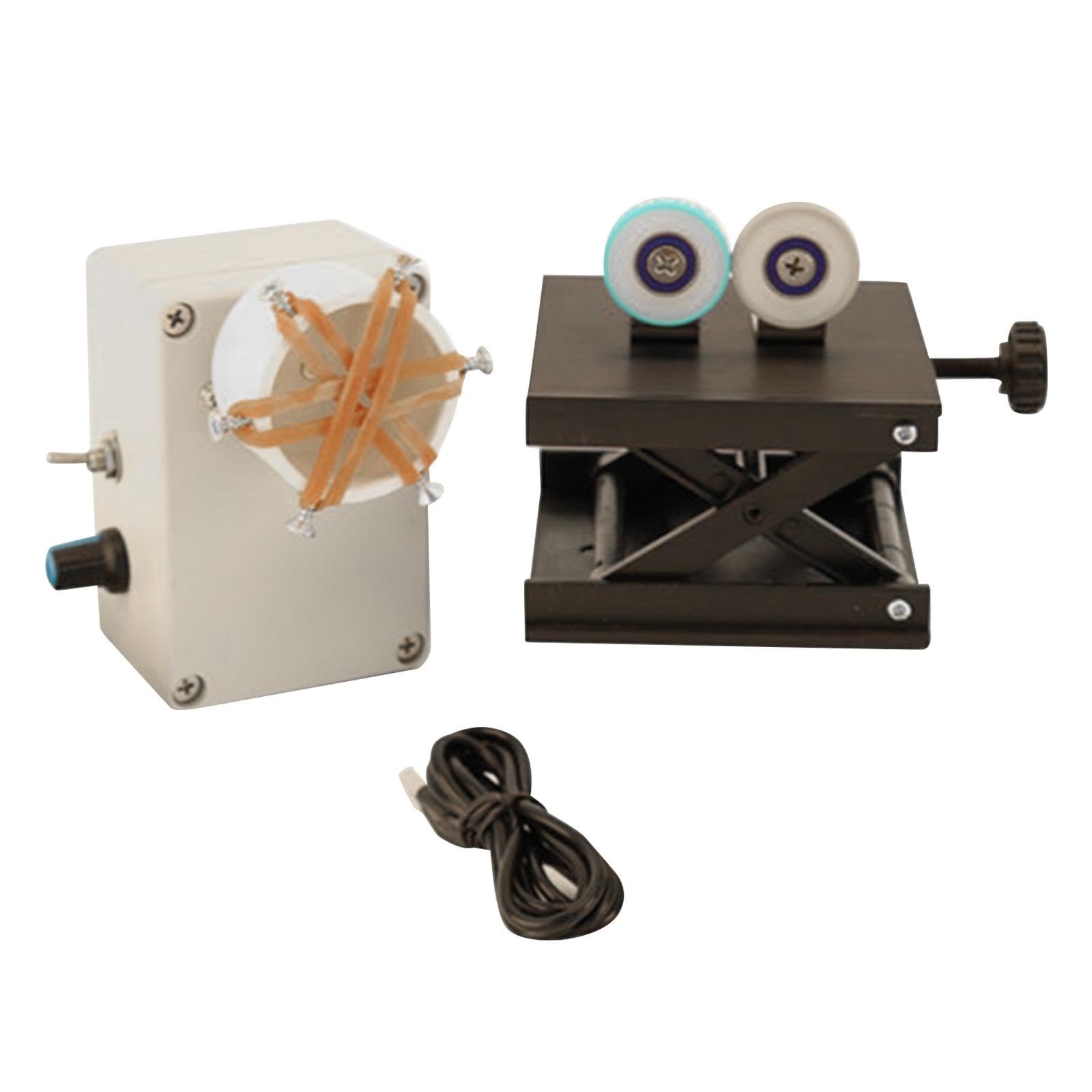 LOVIVER Máquina de Enrollado de Caña de Pescar para Fabricación DIY Herramienta Profesional de Revestimiento Rápido de Epoxi Kit Portátil Eléctrico para
