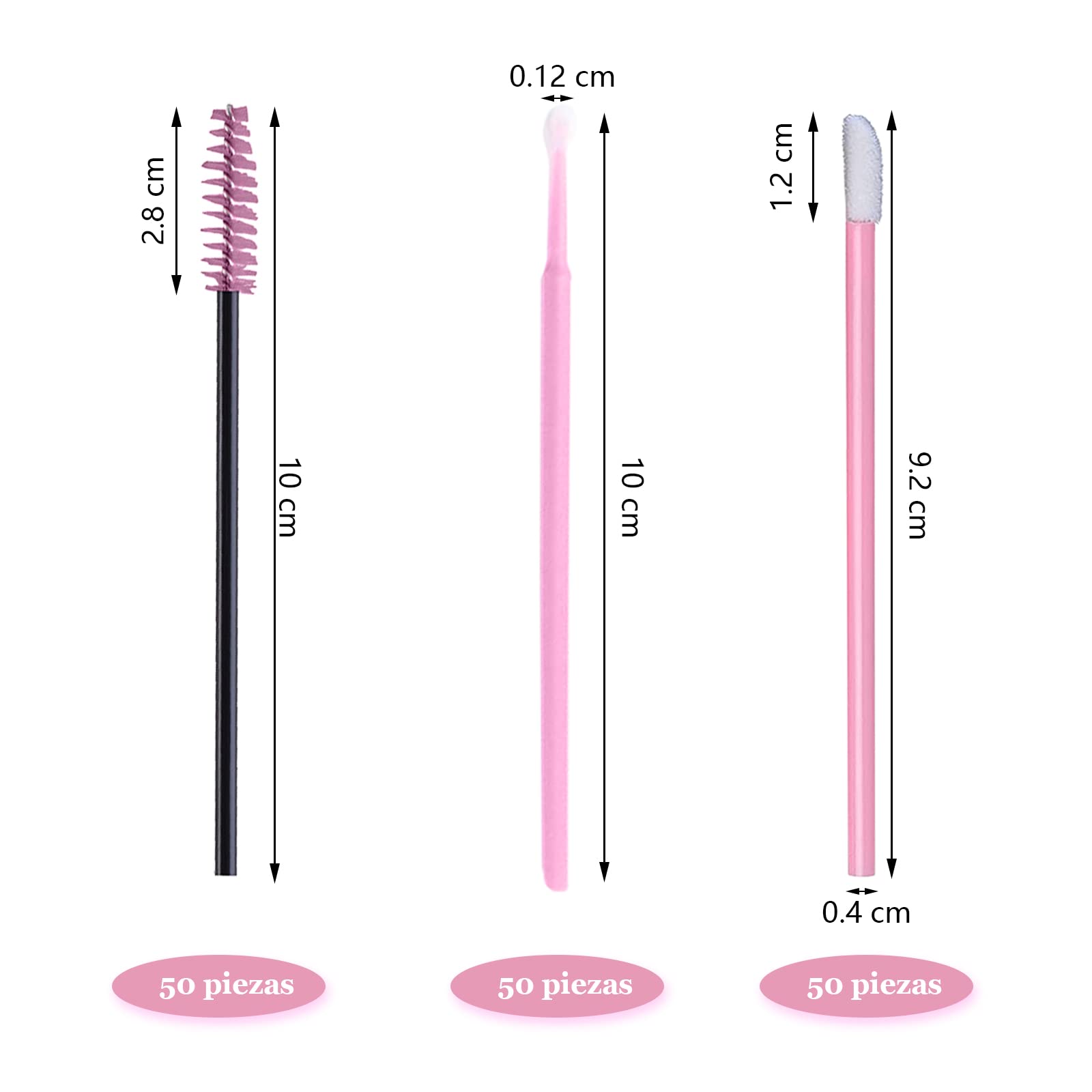 VEGCOO 150pcs Pinceles de Labios Desechables Cepillos Aplicadores de Maquillaje