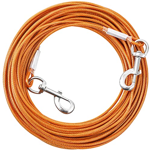 Mi Metty Tie-Out Leinen für Hunde,3m Kausichere Hundeleinen,Tie Out Cables Hofleine Für mittlere bis große Hunde