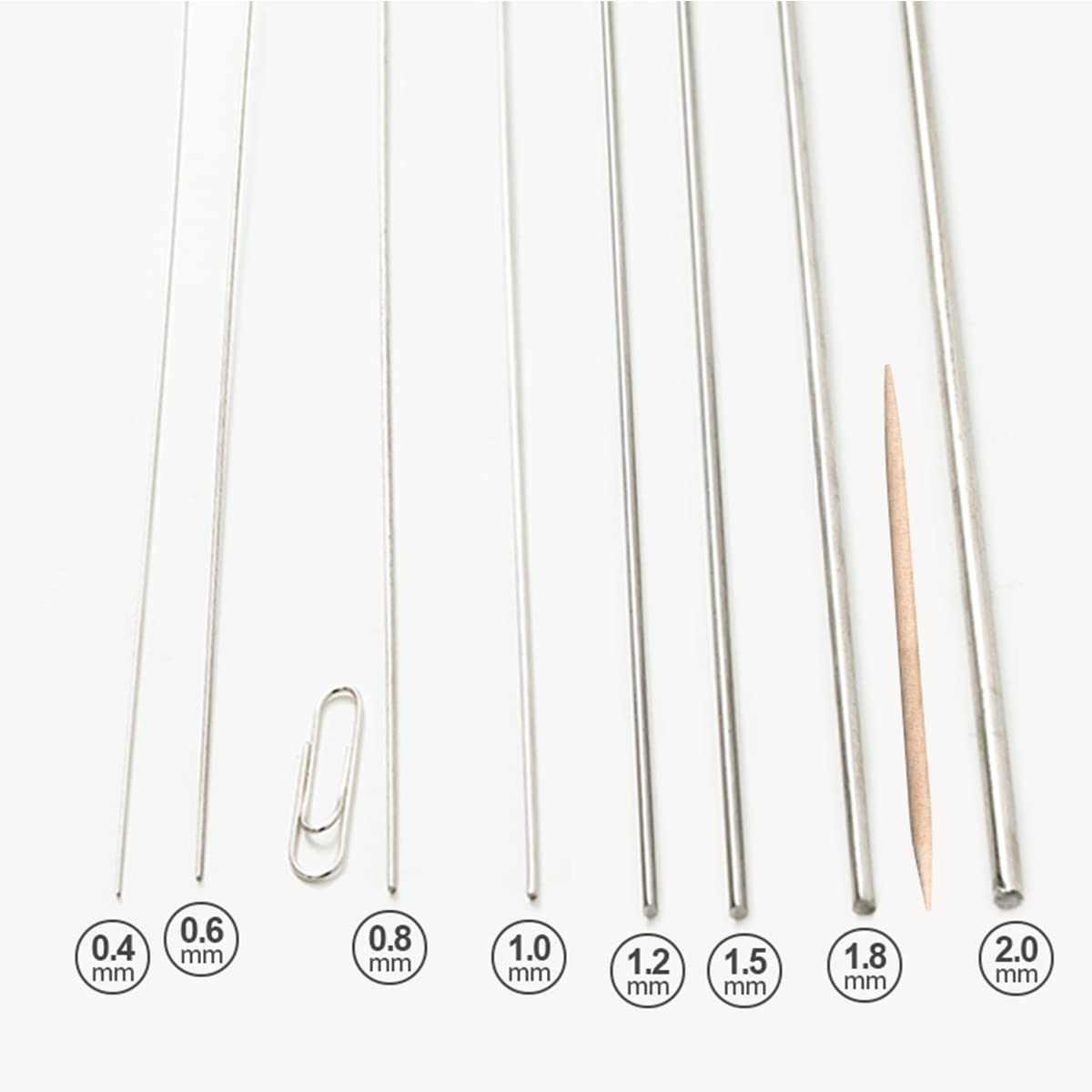 0.15mm（8kg）, Weicher Edelstahl Basteldraht 304 zum Basteln, Schmuck Machen und Modellbau 0,7mm