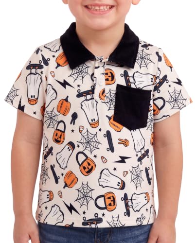 Image of Unique Baby Short Sleeve Collared Boys Polo Shirt, Toddler Kids Polo Shirts