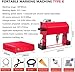 FJYAWEN Portable Pneumatic Dot Peen Marking Machine, Depth 0.02-1 Mm, Marking Pneumatic Metal/Dot Peen Mark Engraving Machine for Vin Code Chassis Numbers,X-140 * 40mm