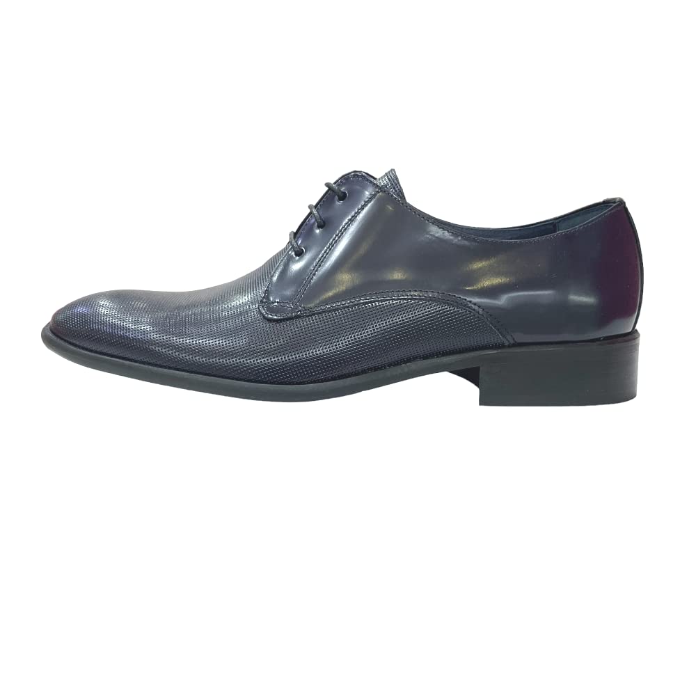Zapatos Vestir Piel Azules - Cuero