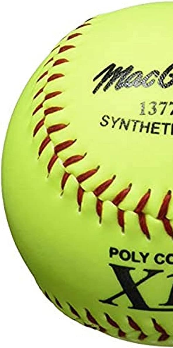 MacGregor X52RE ASA Slow Pitch Synthetic Softball, 12-Inch, Pack of 12