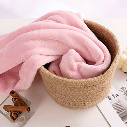 Image of NANPIPER Baby Blankets, Super Soft Fleece Fuzzy Blanket for Toddler, Luxury Cozy Lightweight Microfiber Plush Blanket-Throw Size 30 inchx40 inch,Pink