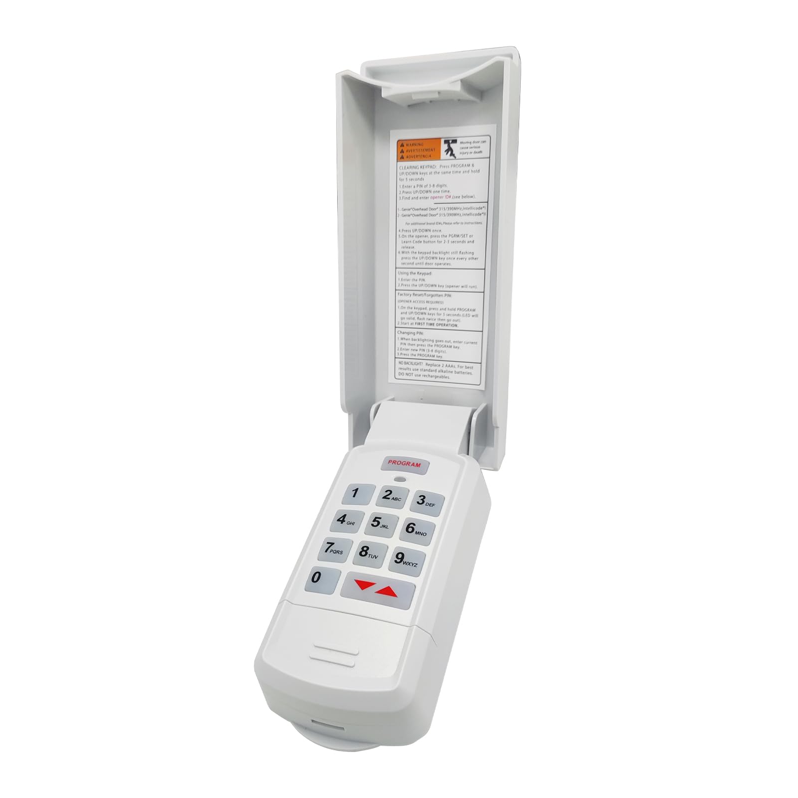 Photo 1 of XDTKML for Genie Garage Door Opener Keypad Compatible with All Genie Intellicode Overhead Door Codedodger and Dip Switch Opener for 1995-Current Models 315/390MHZ Wireless Keyless Keypad Replacement