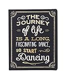 Eccolo World Traveler Desk Size Journal, Chalkboard Journey of Life (D505F)
