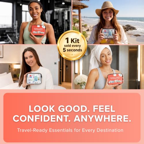 Essentiels de voyage pour femmes Trousse de toilette et kit de voyage approuvés par la TSA – Image 6