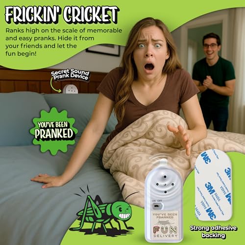 FUN delivery Frickin’ Cricket: Hidden Cricket Noise Maker Prank – Electronic Sound Toy for Office Humor, Dorm Rooms, Fun - Additional View