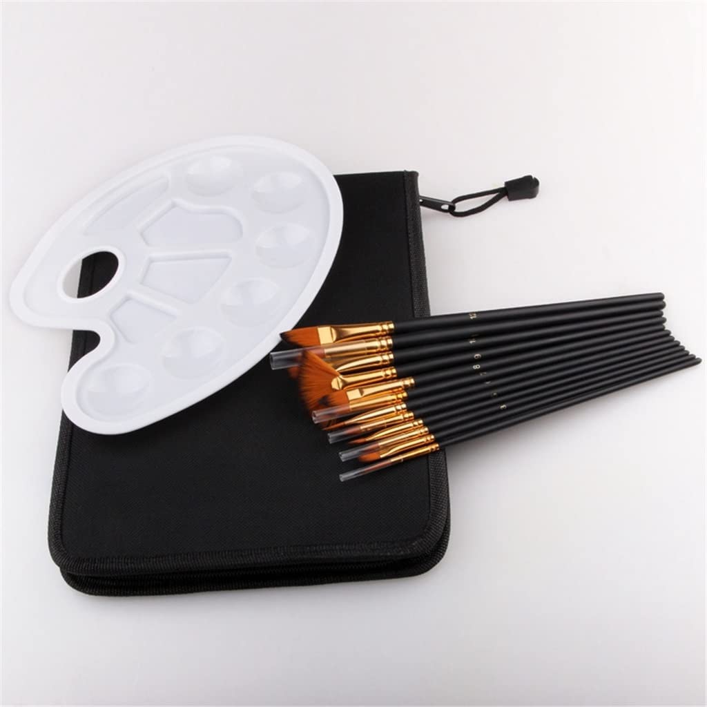 Set di pennelli for Pittura in Nylon for Pittura acrilica ad Olio for artisti, Disegno, Pennello for Pittura ad Acqua, Forniture artistiche