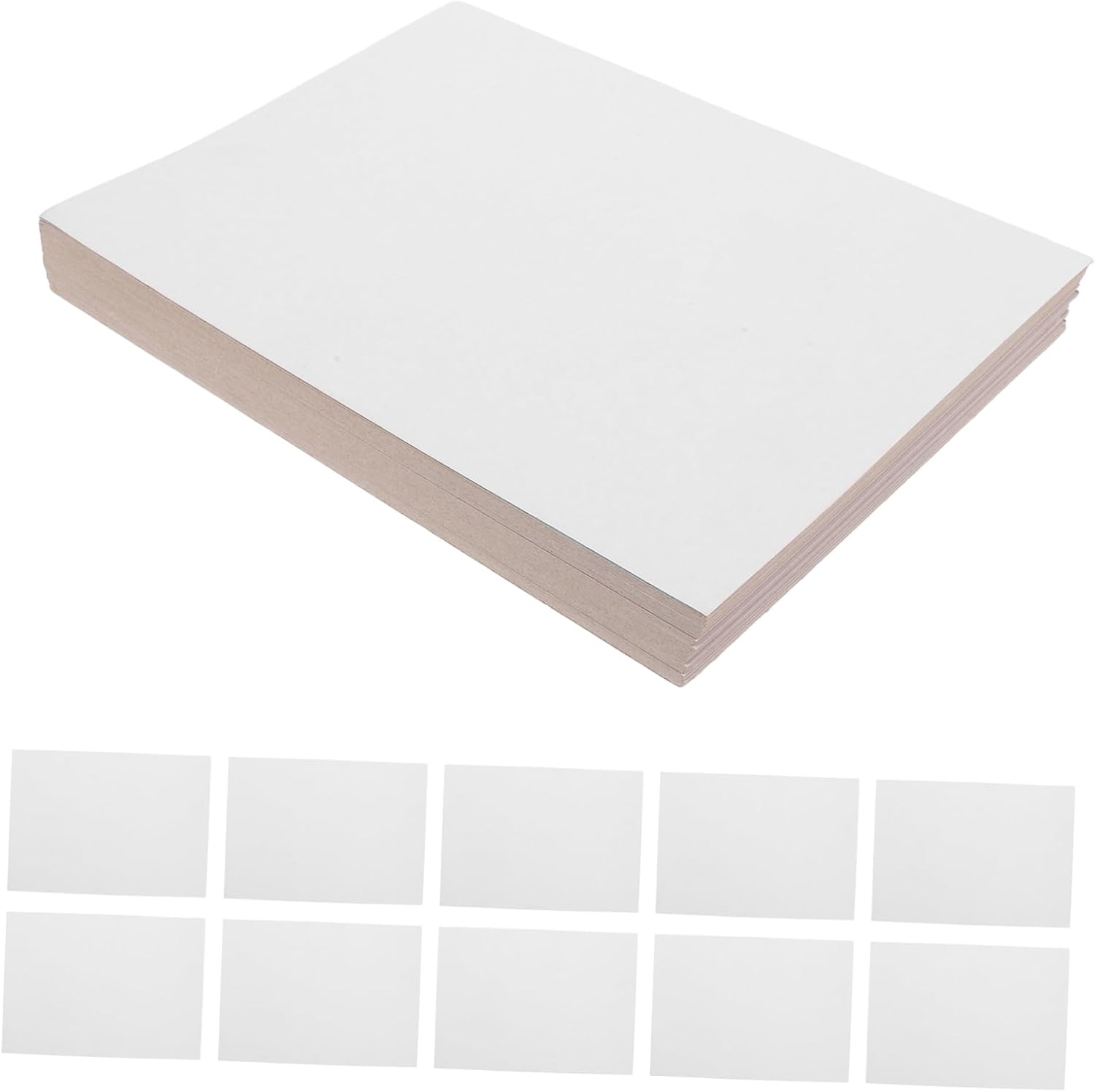 Artibetter 100pcs Folding Shirt Form Inserts for T-Shirts and Dress Shirts White Cardboard Packing Liner Board for Organizing DIY Crafts and Clothing Storage