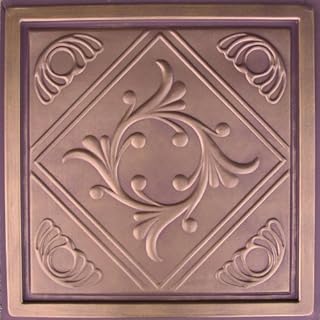 Anet Antique Copper Chocolate (24x24 PVC) Ceiling Tile