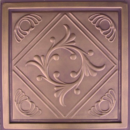 Anet Antique Copper Chocolate (24x24 PVC) Ceiling Tile