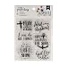 American Crafts 378666 Bible Journaling 6 Stamps Pray Lord Spiritual Scrapbook