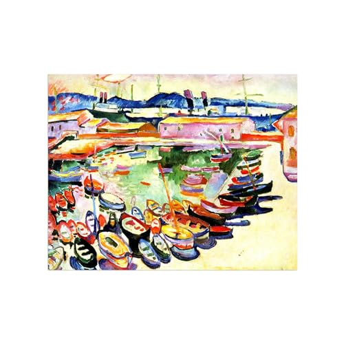 Célèbre Peinture Reproduction d'Art Georges Braque sur Toile de Qualité Musée 80x60cm