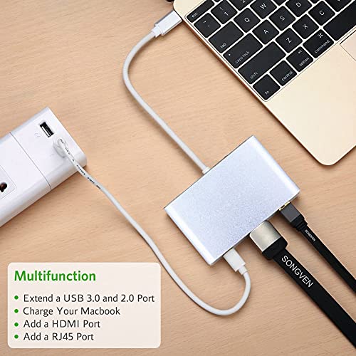 Usb Type C To Hdmi Adapter 4K For Nintendo Switch,Samsung Galaxy S8/S8 Plus, Macbook, Chromebook Pixel Usb 3.1 Type C To Hdmi Adapter Replace Nintendo Switch Dock Station #TOP1
