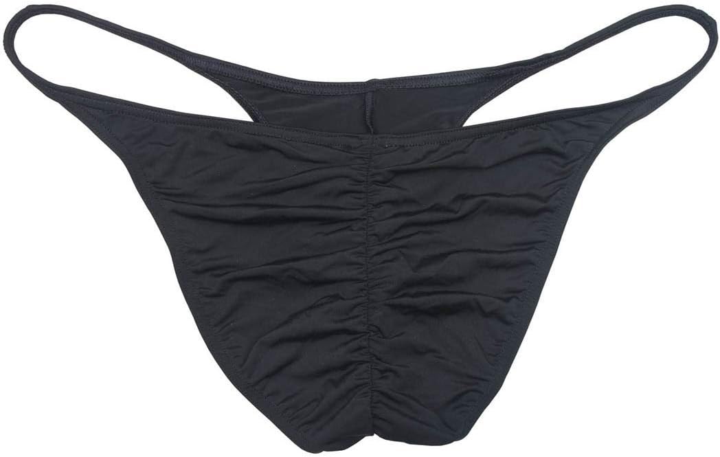OROCOJUCO Pack Men's Second Skin Feel Cheeky Briefs Underpants Brazilian Full Pucker Panty Bikini Shorts