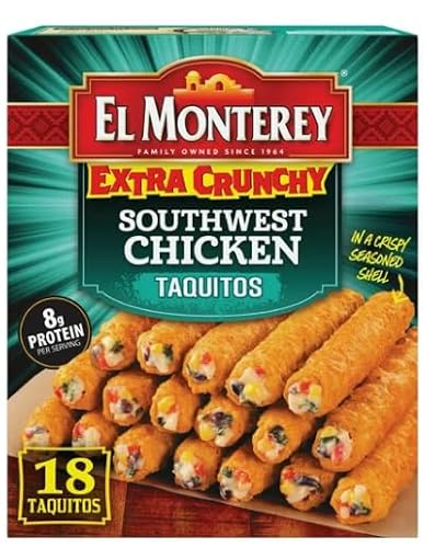 Salutem Vita - El Monterey Extra Crunchy Southwest Chicken Taquitos, 20.7 oz, 18 Count (Frozen) -- Pack of 2 - Thumbnail 2