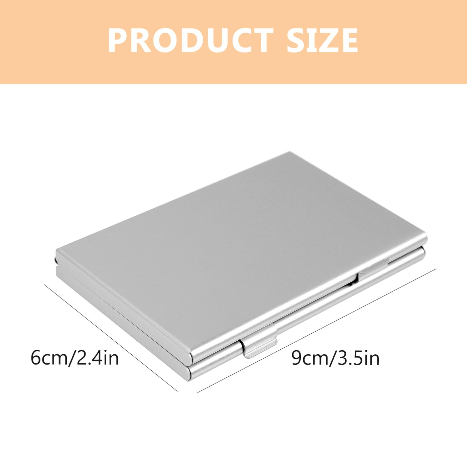 Hemobllo Mobile Phone Sim Card Organizer Case Lightweight Aluminum Storage Box for Sim and Memory Cards for Easy Carrying and