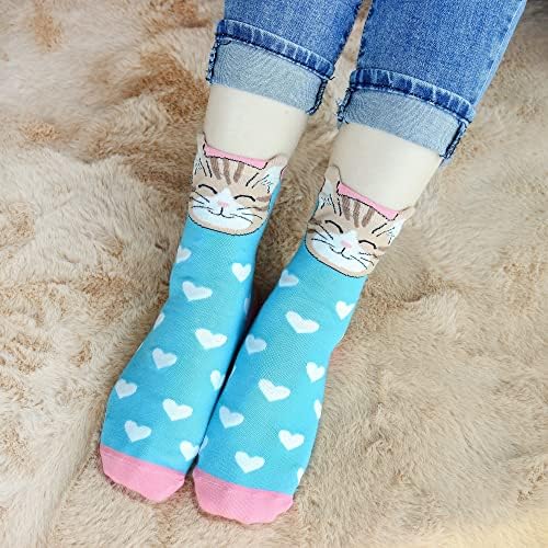 Jeasona Women's Cute Socks Gifts for Cat Lovers Mom Women Teenage Girls - 1