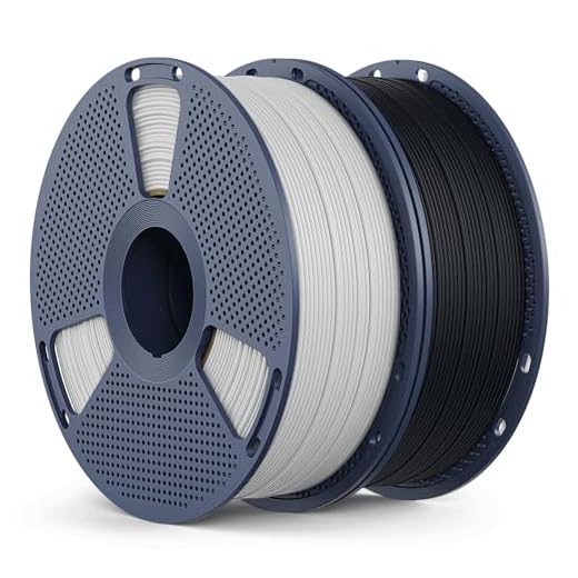 Matte PLA Filament 1.75mm, 2kg(4.4lbs) SUNLU 3D Printer Filament, Matte Surface Texture, No Clogging, Less Brittle, Black+White